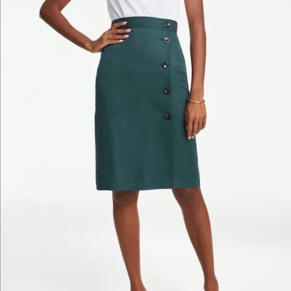 Ann Taylor Green Skirt